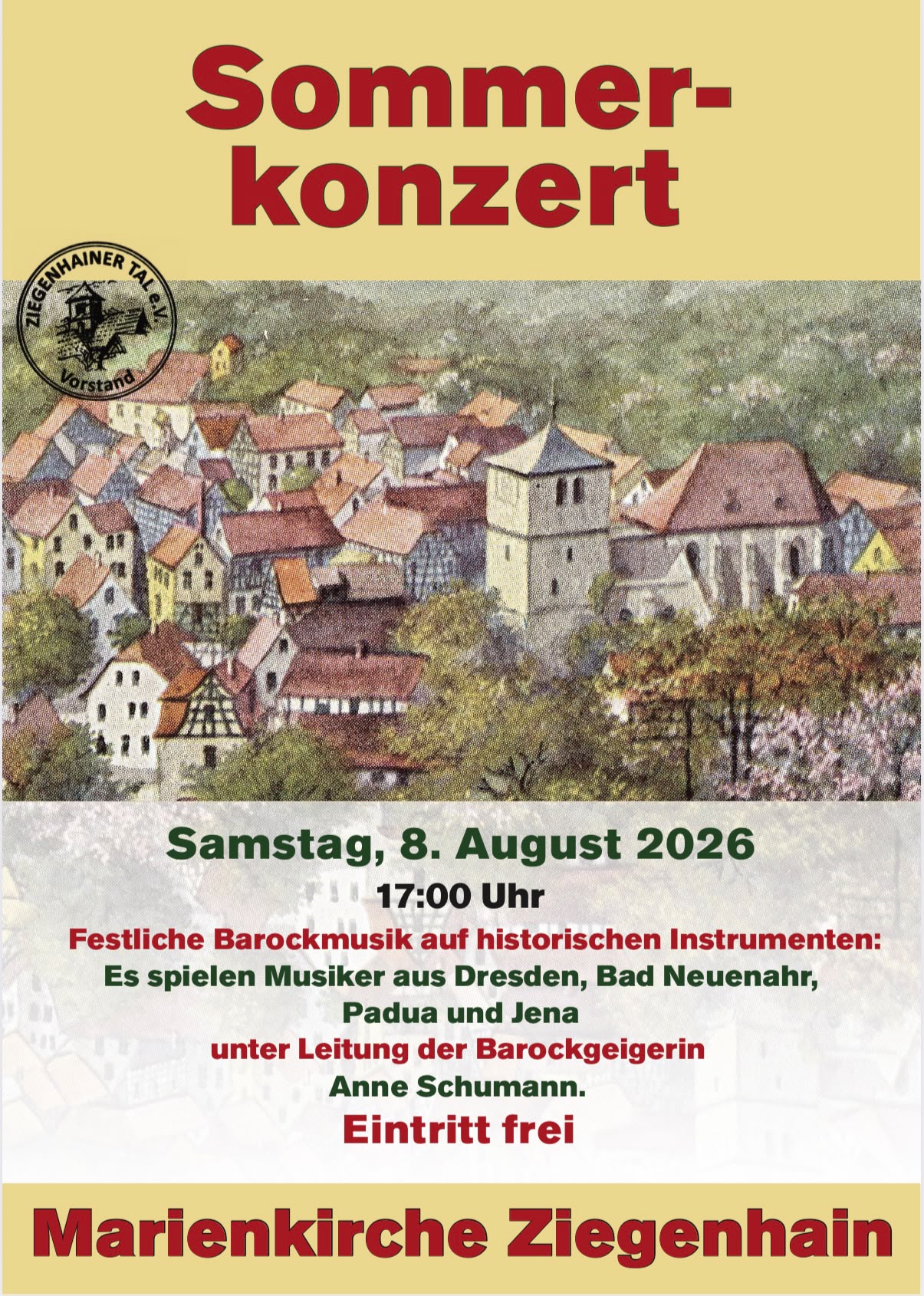Sommerkonzert Ziegenhain 2026